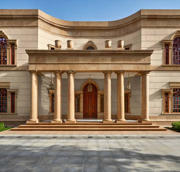The entrance portico